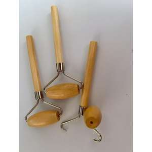 Masseur facial en bois pour sculpter le visage, modèle 2024, avec commande manuelle filaire pour soulager les douleurs musculaires et rouleau en bois - Product Image 5