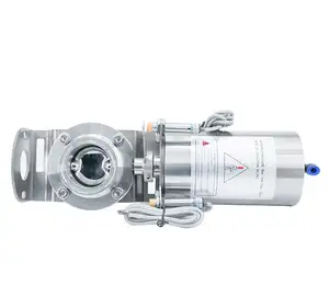 SS304 SS316L stainless steel Pneumatic food grade Sanitary Clamp Butterfly Valve with Approach Switch for brewing