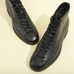 Bottes de moto rétro américaines pour hommes, style britannique, noires, montantes, respirantes, antidérapantes, pour le bureau et la carrière - Product Image 2