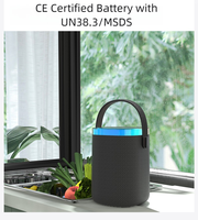 Barre de son portable extérieure anti-poussière avec poignée en caoutchouc et éclairage RVB arc-en-ciel pour haut-parleur V5.3 et subwoofer de fête