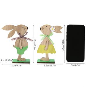 Manufacture Easter Bunny Ornament Decoration Home European & American Crafts Nordic Design Made in China for Easter - Product Image 3