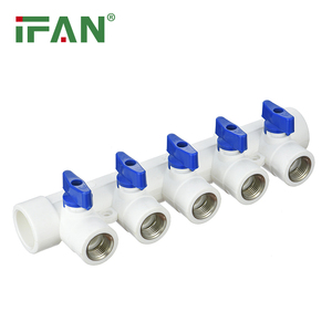 Ifan Phụ Kiện Ống Ppr Nước Nóng Lạnh Tùy Chỉnh Ống Nhựa Ppr Ống Góp 4 Chiều Ống Góp Vòi Nước - Product Image 2