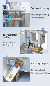 High Speed Electric Automatic Rotary Coffee <strong>k</strong> <strong>Cup</strong> Filling &amp; Sealing <strong>Machine</strong> - Product Image 6
