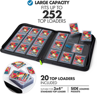 Álbum de Tarjetas con 4, 9 o 12 Bolsillos para Toploader, Venta al por Mayor de Fábrica