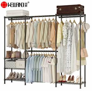 Big <strong>Wardrobe</strong> <strong>Rack</strong> with Adjustable Shelves Clothes Armoire <strong>Wardrobe</strong> Easy Home Expandable Garment <strong>Rack</strong> - Product Image 2