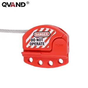 QVAND Adjustable Cable Safety Industrial Locks Lockout Stainless Steel Lockout Devices