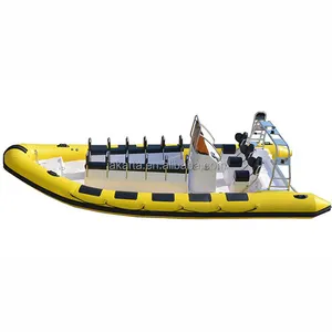 Veel Gebruikt Speed Boten Passenger Rib Boot Sale 2022 Ce 15 Personen Glasvezel Boot Licht Gewicht Hoge Snelheid Sport jacht 7M