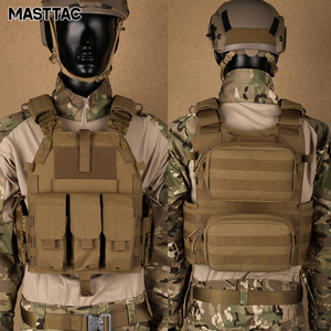 MASTTAC нейлоновый тактический жилет с быстросъемной системой уличная тренировочная тактическая Экипировка универсальная модульная опорная жилетка - Product Image 5