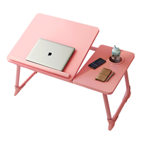 Escritorio Portátil Plegable y Ajustable para Computadora Portátil, Convertible en Cama, con Superficie de Plástico, Soporte para Mesa de Estudio