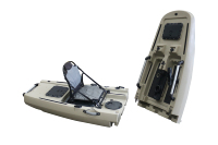 Coque Kayak à pédales détachable 3 sections PE Certification CE Plastique Nouveau pour la conception de pêche pour 2 personnes Certificat CE 14.5FT 3 ans