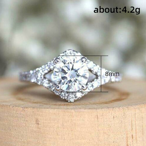 Anello Cavo Rotondo con Micro Pavé di Zirconi per Donne, Gioiello da Dito Semplice e alla Moda - Product Image 5