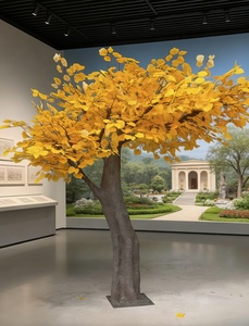 <span class=keywords><strong>Albero</strong></span> Artificiale Realistico di Ginkgo, Decorazione per Interni ed Esterni, per Hotel, Centri Commerciali e Giardini - Product Image 4