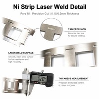 Bande de connexion personnalisée en nickel pur 2P 3P 4P 5P 6P 0,15-0,2 mm pour pack de batteries à soudure laser par points pour 18650 21700 26650