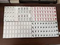 Jeu de Mahjong Américain Professionnel Moderne avec 160 Tuiles Acryliques Résistantes à l'Eau et Cartes Joker pour Soirée Casino