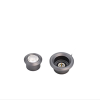 Éclairage encastré LED en aluminium de 20 mm avec abat-jour en plastique pour services à thé, figurines et collections décoratives 5061-24