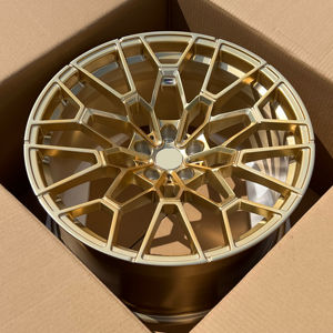 WHEELSHOME Vente en gros <span class=keywords><strong>Jantes</strong></span> 19X10 20X11 Deep Convace 5X112 Frozen Gold Satin Black Forged Wheels pour M4 <span class=keywords><strong>CSL</strong></span> - Product Image 1