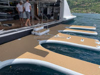 Plateforme de Ski flottante en forme de U, pont gonflable, pour bateau, ponton, point de goutte d'eau