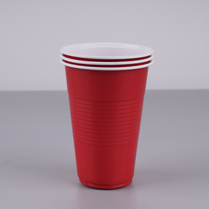 Wholesale Disposable Oem Colorful Custom 18oz Red White <b>Plastic</b> <b>Cups</b> for Holiday Celebration Carnival Game Outdoor <b>Drinking</b> - Product Image 1