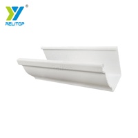 Gouttières de toiture modernes en PVC de style K de 5,2 pouces de haute qualité et légères pour hôtels, avec support de descente d'eau