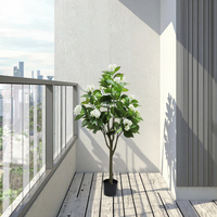 Décoration de chambre à coucher haut de gamme arbre artificiel plante en pot arbre fausse fleur plante d'arbre en Pot plante décorative