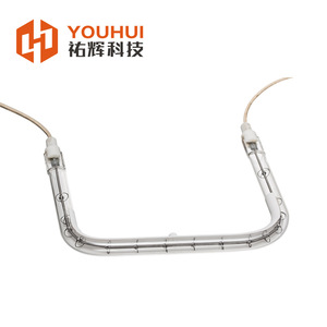 Youhui Irregularly Shaped Quartz Infrared <b>Heating</b> <b>Tube</b> Tungsten Filament Halogen Light Wave <b>Heating</b> Element Industrial Furnace - Product Image 2
