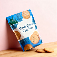 Sachet Doypack Personnalisé de Qualité Alimentaire pour Biscuits, Résistant à l'Humidité, Emballage Recyclable pour Biscuits, Crackers et Gaufrettes
