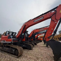 Excavadora Usada Doosan DX225LCA de Alta Calidad, Componentes Principales Intactos, Sin Fugas de Aceite, para Movimiento de Tierras y Construcción de Carreteras