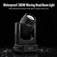 Projecteur à faisceau mobile étanche 380W IP66 DMX512 1.5 °   Projecteur de scène Beam 17 Gobos avec prisme à facettes 8+16 pour événements extérieurs et concerts