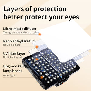 Tasca a LED luce <span class=keywords><strong>Video</strong></span> a colori M17 LED sulla fotocamera per telefono luce di riempimento M17 3000-9000k dimmerabile <span class=keywords><strong>Video</strong></span> Fill luce Tiktok - Product Image 5