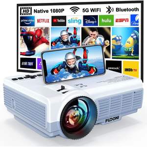 Proyector de películas portátil para exteriores Fuloni 1080P 14000L 4K con lente de enfoque automático Red inalámbrica Bluetooth-Machine Upgrade - Product Image 5