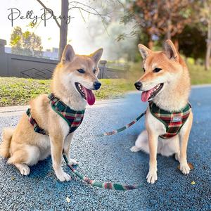 Harnais réglable élégant et léger en tweed pour chien Harnais à carreaux Macleod anti-traction Ecosse Tartan <span class=keywords><strong>Plaid</strong></span> pour chien - Product Image 3