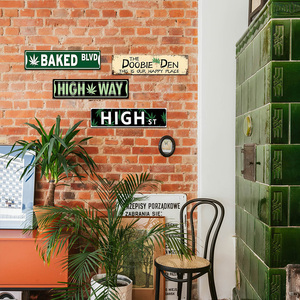 Targa in Metallo Vintage Retrò Doobie Den High Way, Decorazione da Parete per Man Cave e Bar - Product Image 2