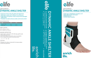 E-life E-AN064 orthèse de pied réglable, attelle de cheville, Support de pied - Product Image 2