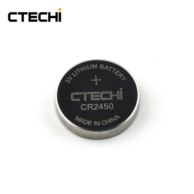 CR2450 3V Lithium Button Battery 600mAh Coin Battery Remote Control Smart Door Lock Wireless Sensor TPMS Key Fob Medical