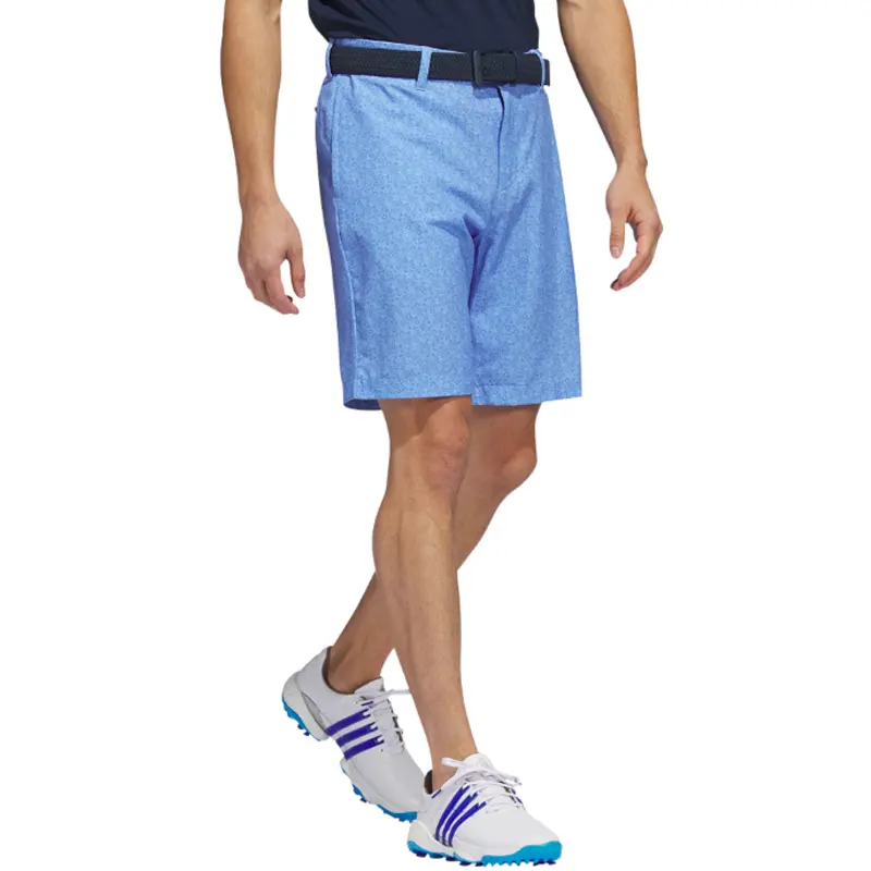 Short de golf décontracté en polyester, élasthanne et élasthanne, élastique et extensible avec poche arrière, imprimé par sublimation