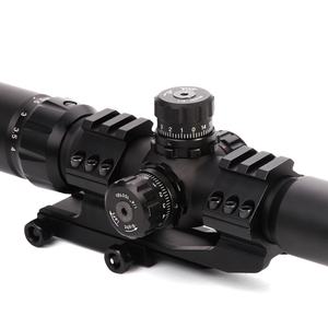 Cannocchiale Tattico Compatto <span class=keywords><strong>LUGER</strong></span> 1.5-4x30 in Lega di Alluminio con Illuminazione Rossa/Verde per Caccia e Osservazione a Lungo Raggio - Product Image 5