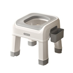 Tabouret de toilette pour femmes enceintes, taille standard, antidérapant, avec coussin en PU souple, équipement de sécurité pour la salle de bain - Product Image 2