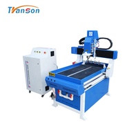 Máquina CNC Router TSA6015 con Tanque de Agua para Cortar Madera, Motor Paso a Paso, Eje Único 2.2kw, 600x1500mm, Mach3