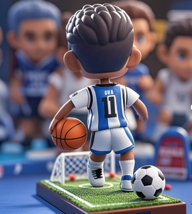 युवा फुटबॉल खिलाड़ियों की अनुकूलित रेसिन नोडिंग गुड़िया-प्रशंसकों के संग्रह के लिए हस्तनिर्मित संग्रह - Product Image 6