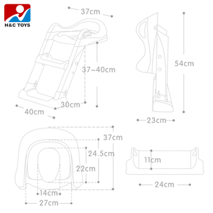 <span class=keywords><strong>Asiento</strong></span> <span class=keywords><strong>de</strong></span> Inodoro para Bebé con Doble Pedal, Escaleras Plegables, Marco <span class=keywords><strong>de</strong></span> Seguridad, Silla <span class=keywords><strong>de</strong></span> Entrenamiento para Ir al <span class=keywords><strong>Baño</strong></span> - Product Image 6
