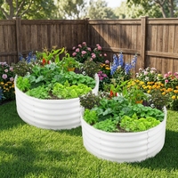 Jardinière Modulaire en Métal surélevée pour Extérieur, Kit de Jardinage DIY pour Légumes, Fleurie de Jardin, Patio et Potager Domestique