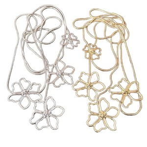 Collar con Colgante de Flor, Cadena Larga de Aleación, Joyería de Fiesta para Mujer, Pieza de Moda - Product Image 4