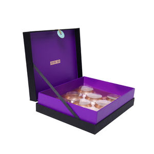 Boîte cadeau en forme de livre, 2 couches, emballage haut de gamme avec estampage à chaud en or, impression de logo personnalisée - Product Image 1