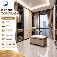 Armoire de dressing élégante et personnalisée avec compartiments intérieurs flexibles pour appartements haut de gamme et projets de design d'intérieur