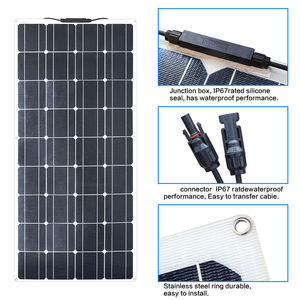 แผงโซลาร์เซลล์แบบกึ่งยืดหยุ่นประสิทธิภาพสูง 100w คุณภาพดีจากจีน - Product Image 3