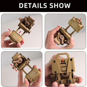 Support binoculaire tactique en métal L4G24 pour casques PVS 15 18 31 GPNVG Marron - Accessoire essentiel pour casque - Product Image 5