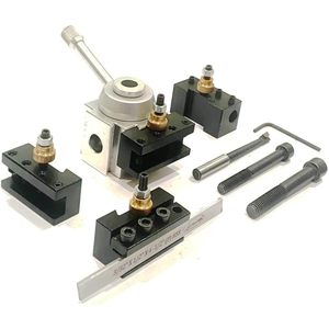 Nuevo Juego de Portaherramientas de Cambio Rápido para Mini Torno, Cuerpo de Aluminio para Herramientas de Torneado CNC, Garantía de 3 Años, ASIN - Product Image 2
