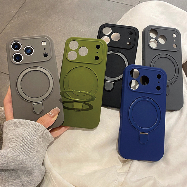 MOQ 500 Hot 2026 Soft Liquid Silicone Precision Hole Magnetic Shockproof Cover Phone Case for IPhone 17 Pro Max 17 Air 16E 15Pro