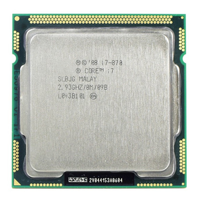 DYD оригинальный чип Core i7 870 процессор 2,93 ГГц 95 Вт LGA 1156 8 м кэш-компьютер процессор для оптовой продажи