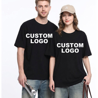 T-shirts en coton à col rond et manches courtes 190G, personnalisables avec logo, vêtements d'été vierges pour la publicité et les uniformes de travail